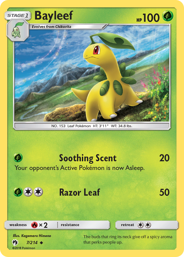 Bayleef (7/214) [Sun & Moon: Lost Thunder] | Galaxy Games LLC