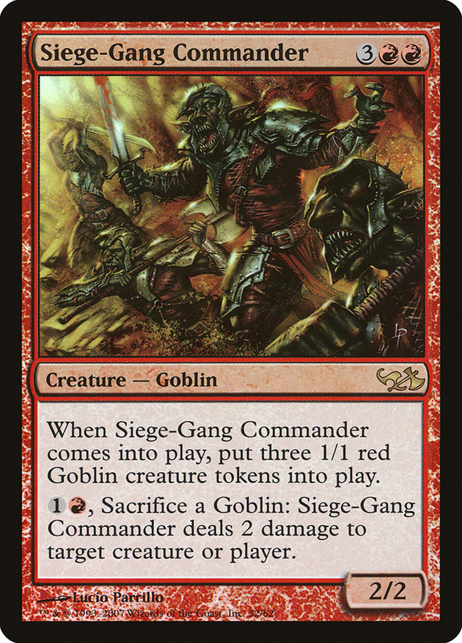 Siege-Gang Commander [Duel Decks: Elves vs. Goblins] | Galaxy Games LLC