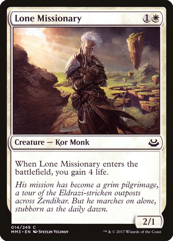 Lone Missionary [Modern Masters 2017] | Galaxy Games LLC
