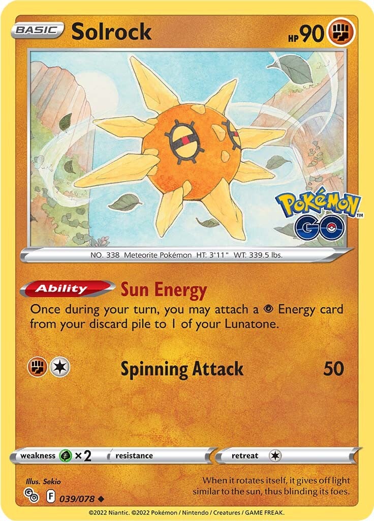 Solrock (039/078) [Pokémon GO] | Galaxy Games LLC