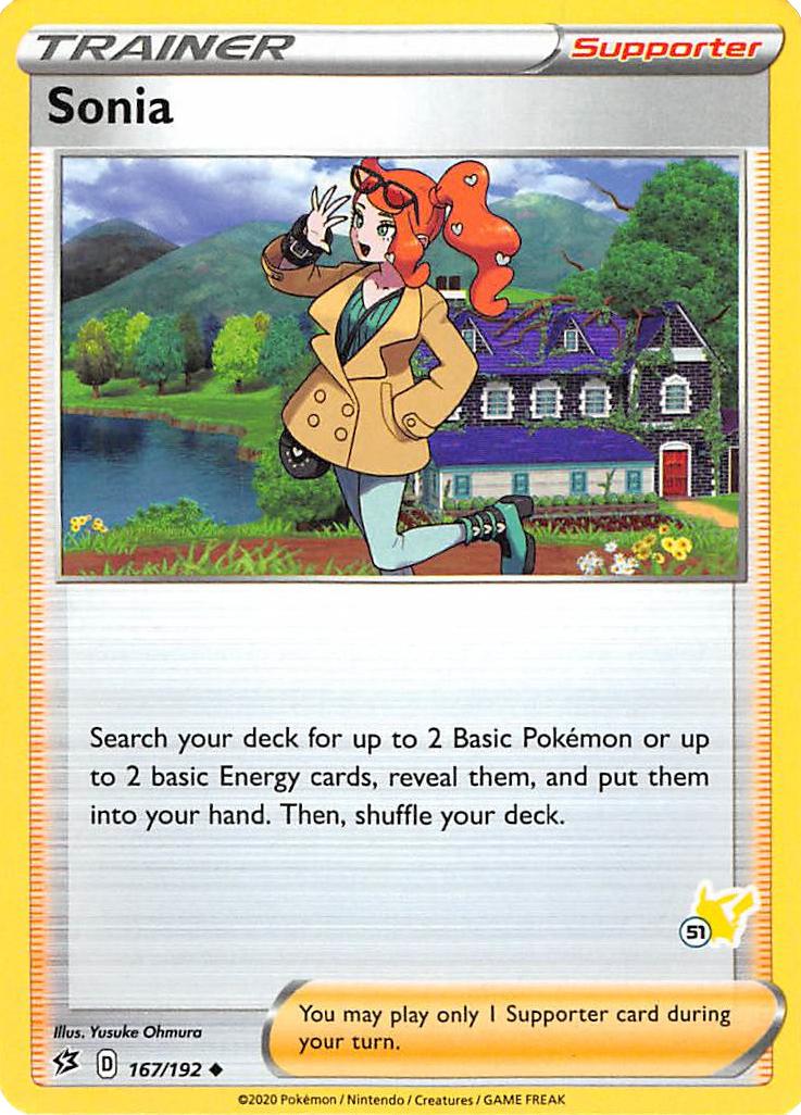 Sonia (167/192) (Pikachu Stamp #51) [Battle Academy 2022] | Galaxy Games LLC