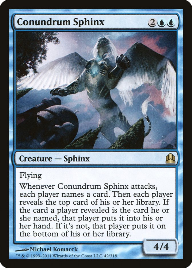 Conundrum Sphinx [Commander 2011] | Galaxy Games LLC