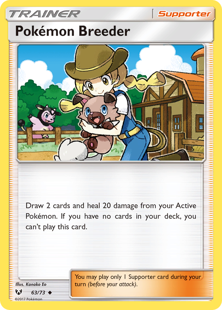 Pokemon Breeder (63/73) [Sun & Moon: Shining Legends] | Galaxy Games LLC