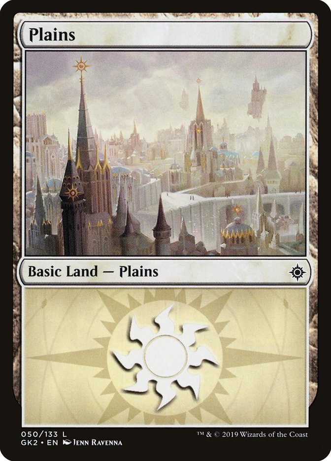 Plains (50) [Ravnica Allegiance Guild Kit] | Galaxy Games LLC