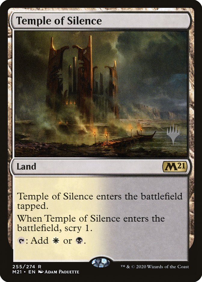 Temple of Silence (Promo Pack) [Core Set 2021 Promos] | Galaxy Games LLC