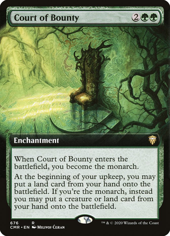 Court of Bounty (Extended Art) [Commander Legends] | Galaxy Games LLC