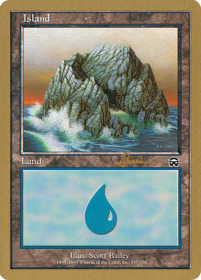 Island (ar337) (Antoine Ruel) [World Championship Decks 2001] | Galaxy Games LLC