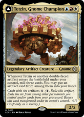 Tetzin, Gnome Champion // The Golden-Gear Colossus [The Lost Caverns of Ixalan Commander] | Galaxy Games LLC