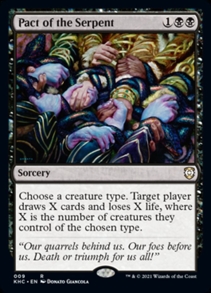 Pact of the Serpent [Kaldheim Commander] | Galaxy Games LLC