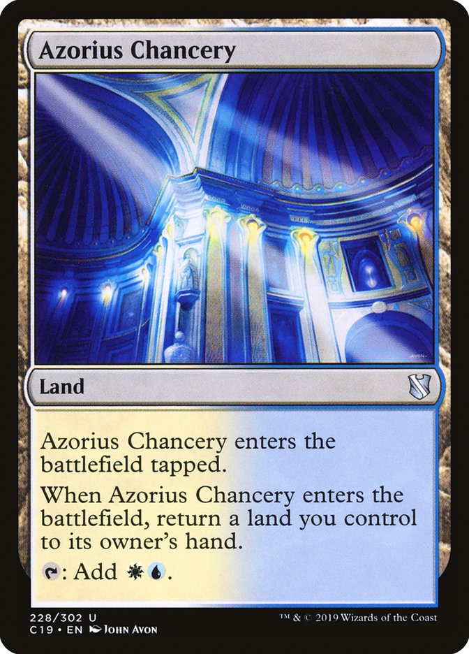 Azorius Chancery [Commander 2019] | Galaxy Games LLC