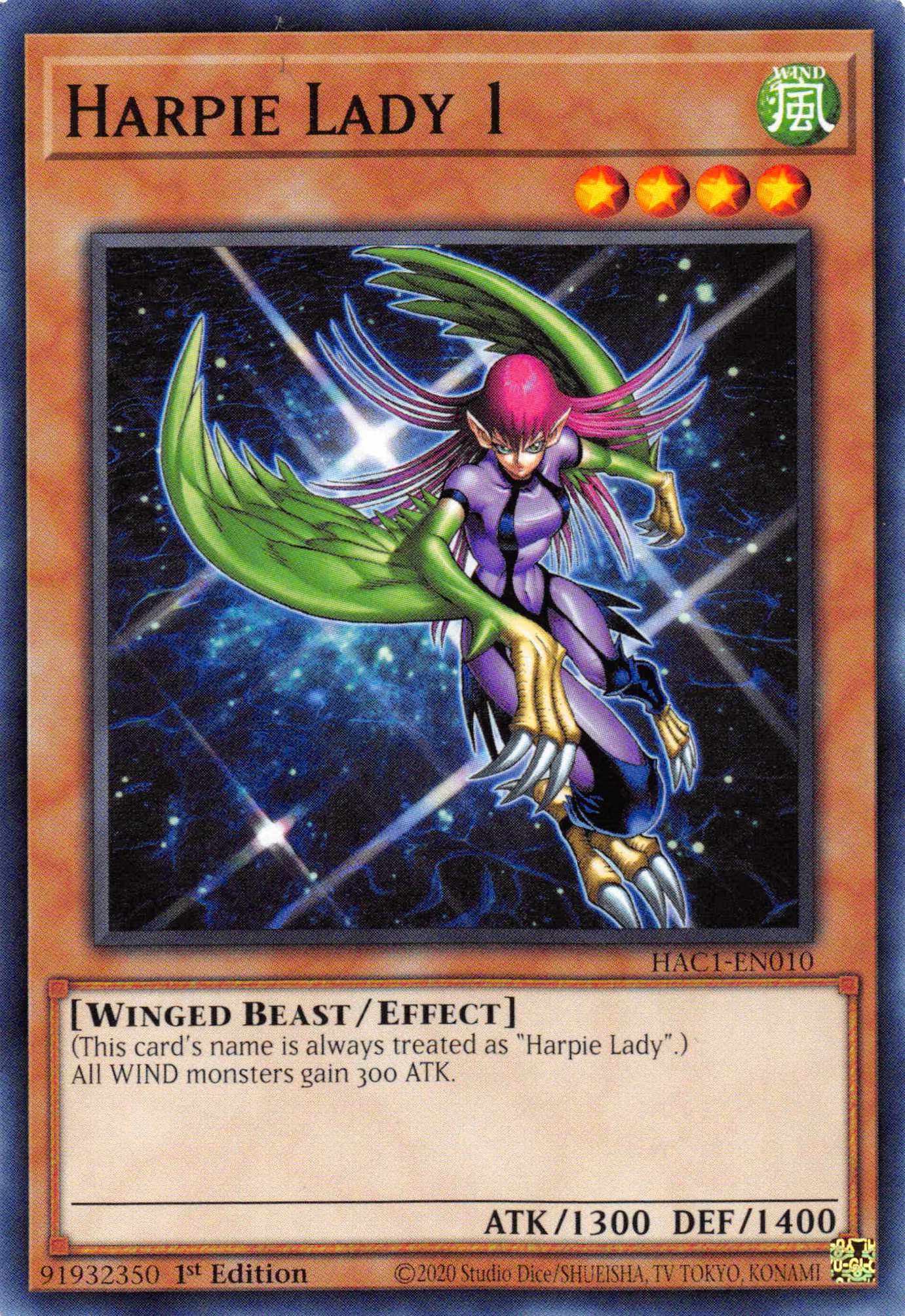 Harpie Lady 1 [HAC1-EN010] Common | Galaxy Games LLC