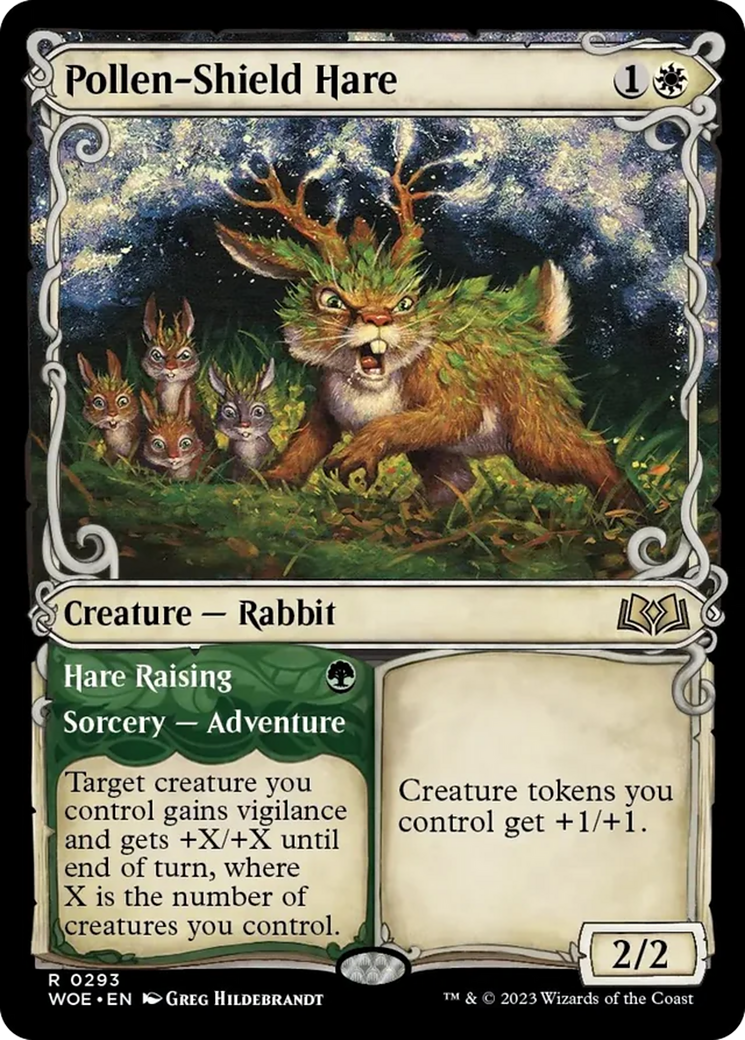 Pollen-Shield Hare // Hare Raising (Showcase) [Wilds of Eldraine] | Galaxy Games LLC