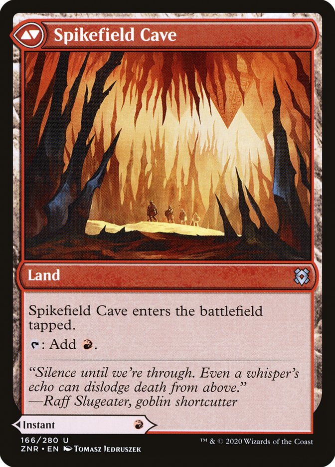 Spikefield Hazard // Spikefield Cave [Zendikar Rising] | Galaxy Games LLC