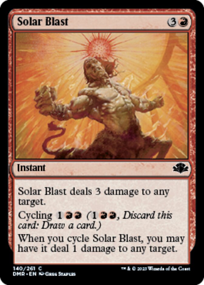 Solar Blast [Dominaria Remastered] | Galaxy Games LLC