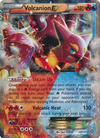 Volcanion EX (26/114) (Jumbo Card) [XY: Steam Siege] | Galaxy Games LLC