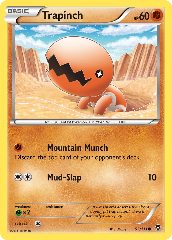 Trapinch (53/111) [XY: Furious Fists] | Galaxy Games LLC