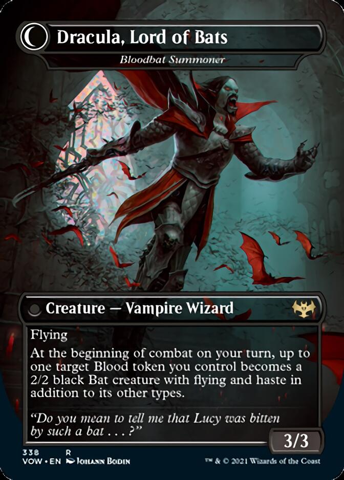 Voldaren Bloodcaster // Bloodbat Summoner - Dracula, Lord of Blood // Dracula, Lord of Bats [Innistrad: Crimson Vow] | Galaxy Games LLC