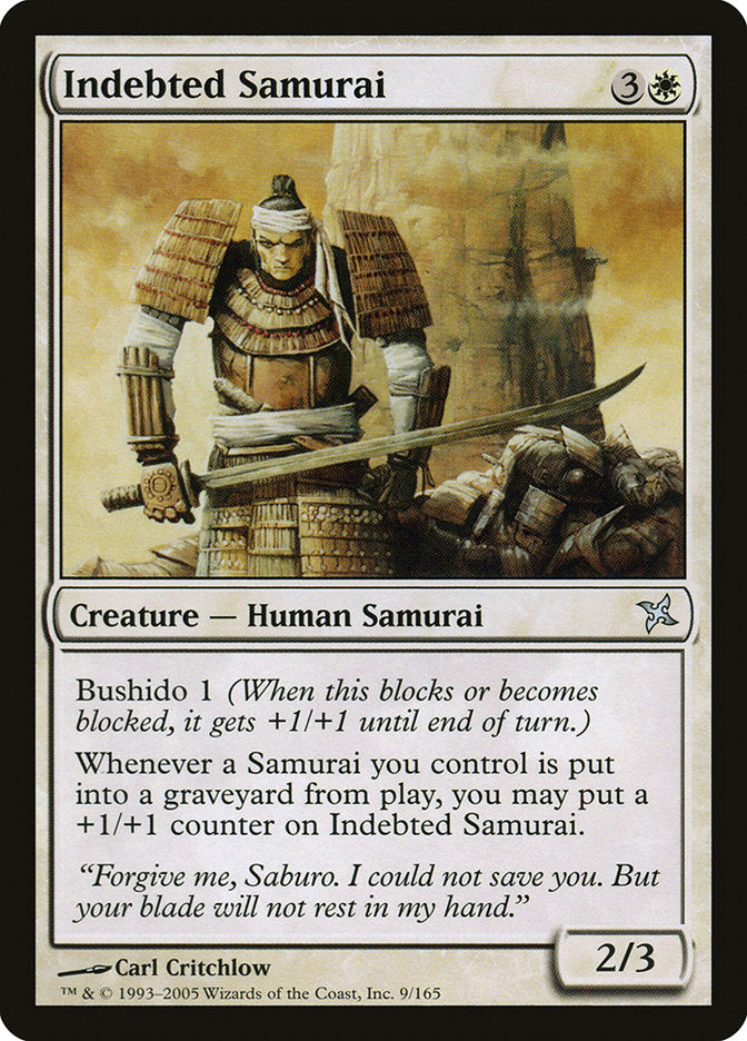 Indebted Samurai [Betrayers of Kamigawa] | Galaxy Games LLC