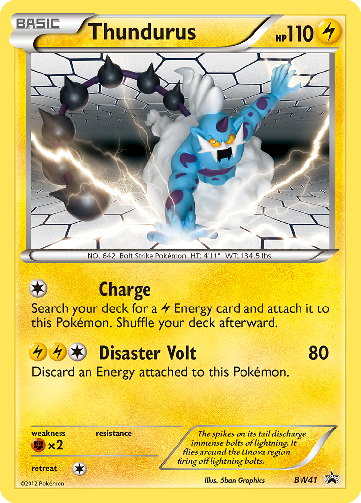 Thundurus (BW41) [Black & White: Black Star Promos] | Galaxy Games LLC