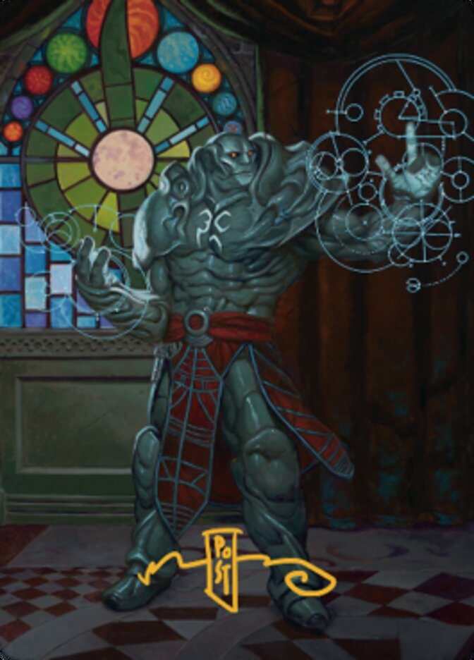 Karn, Living Legacy Art Card 2 (Gold-Stamped Signature) [Dominaria United Art Series] | Galaxy Games LLC