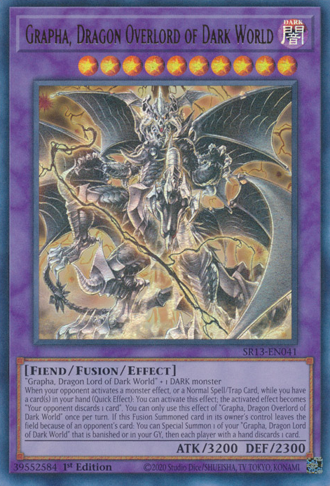 Grapha, Dragon Overlord of Dark World [SR13-EN041] Ultra Rare | Galaxy Games LLC