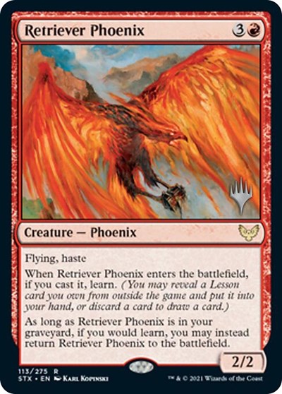 Retriever Phoenix (Promo Pack) [Strixhaven: School of Mages Promos] | Galaxy Games LLC