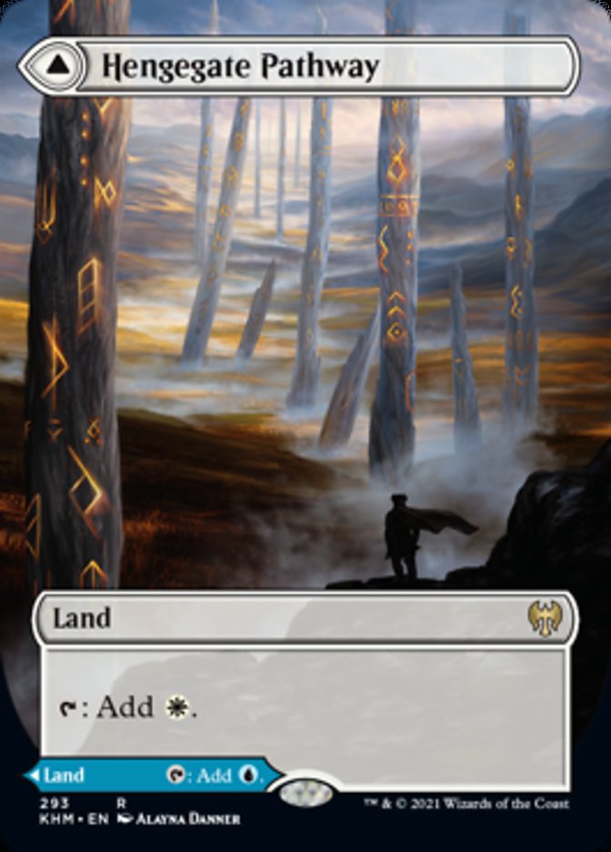 Hengegate Pathway // Mistgate Pathway (Borderless Alternate Art) [Kaldheim] | Galaxy Games LLC