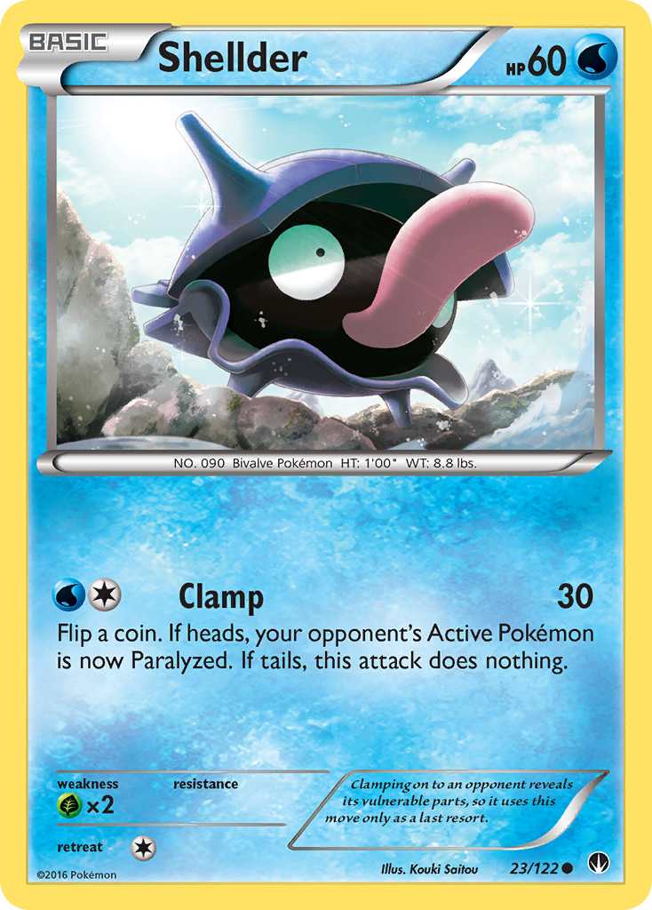 Shellder (23/122) [XY: BREAKpoint] | Galaxy Games LLC