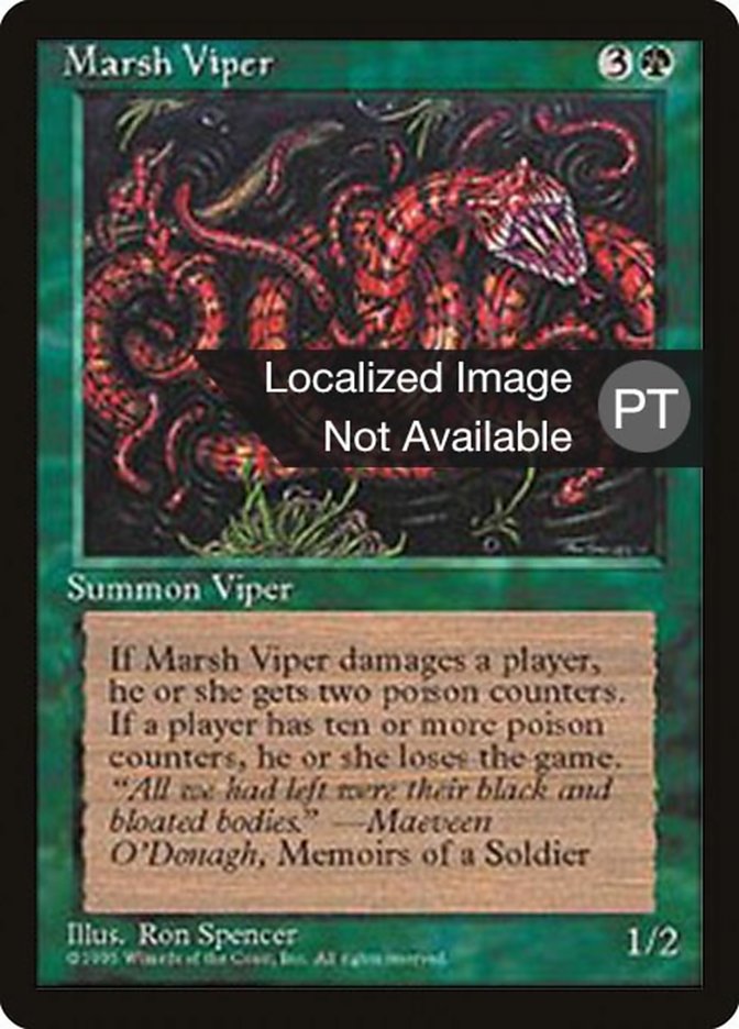 Marsh Viper [Fourth Edition (Foreign Black Border)] | Galaxy Games LLC