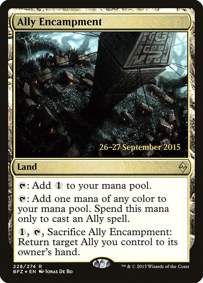 Ally Encampment [Battle for Zendikar Prerelease Promos] | Galaxy Games LLC