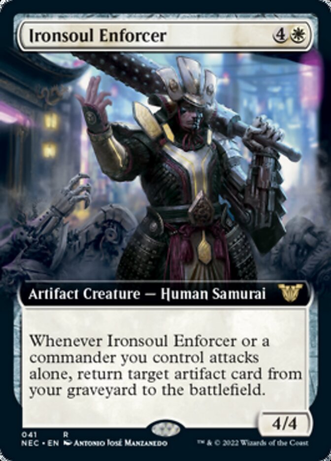 Ironsoul Enforcer (Extended Art) [Kamigawa: Neon Dynasty Commander] | Galaxy Games LLC