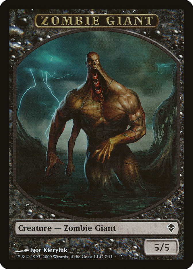 Zombie Giant Token [Zendikar Tokens] | Galaxy Games LLC