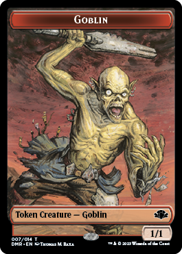 Goblin // Saproling Double-Sided Token [Dominaria Remastered Tokens] | Galaxy Games LLC