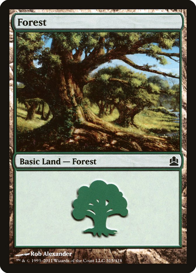 Forest (315) [Commander 2011] | Galaxy Games LLC