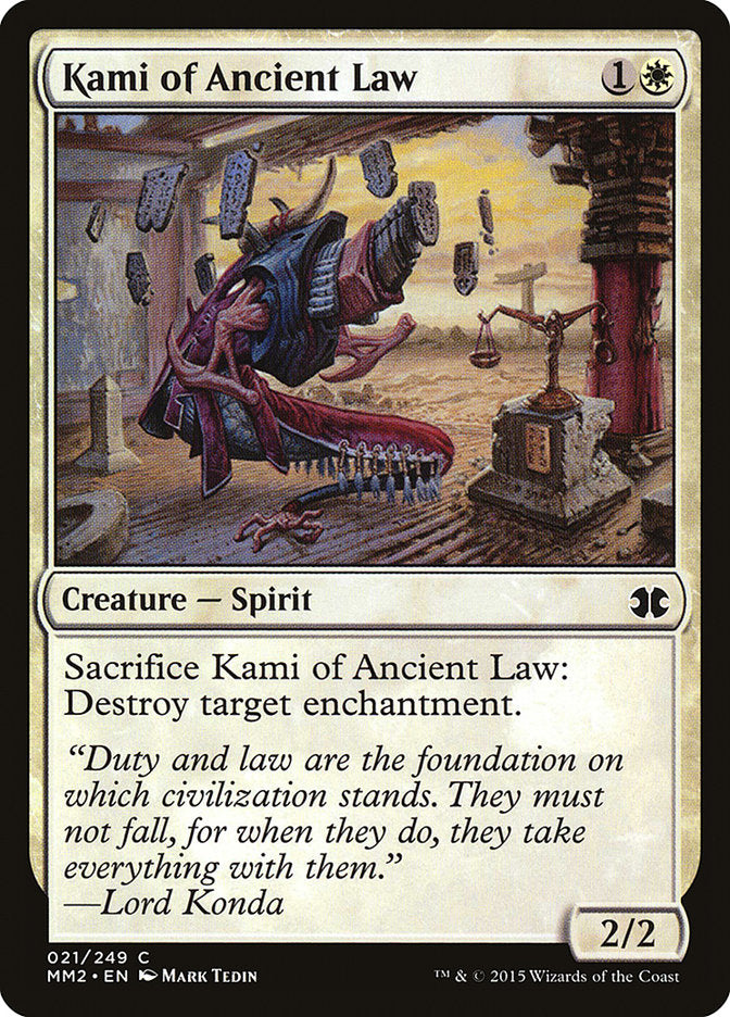 Kami of Ancient Law [Modern Masters 2015] | Galaxy Games LLC