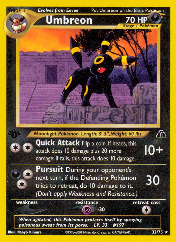 Umbreon (32/75) [Neo Discovery 1st Edition] | Galaxy Games LLC