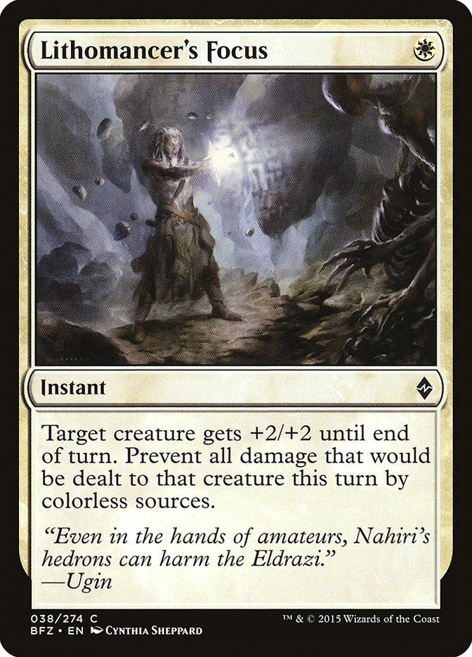 Lithomancer's Focus [Battle for Zendikar] | Galaxy Games LLC