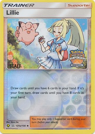 Lillie (125a/156) (Regional Promo Staff) [Sun & Moon: Ultra Prism] | Galaxy Games LLC