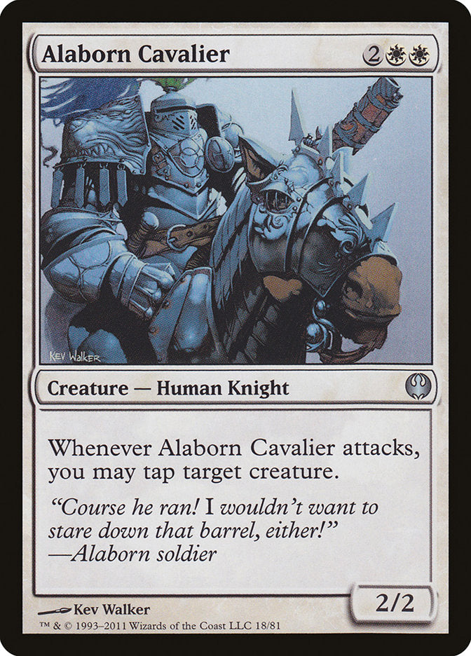 Alaborn Cavalier [Duel Decks: Knights vs. Dragons] | Galaxy Games LLC
