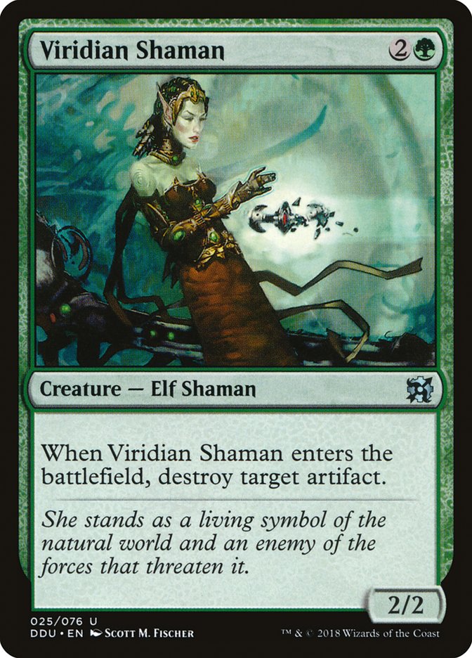 Viridian Shaman [Duel Decks: Elves vs. Inventors] | Galaxy Games LLC