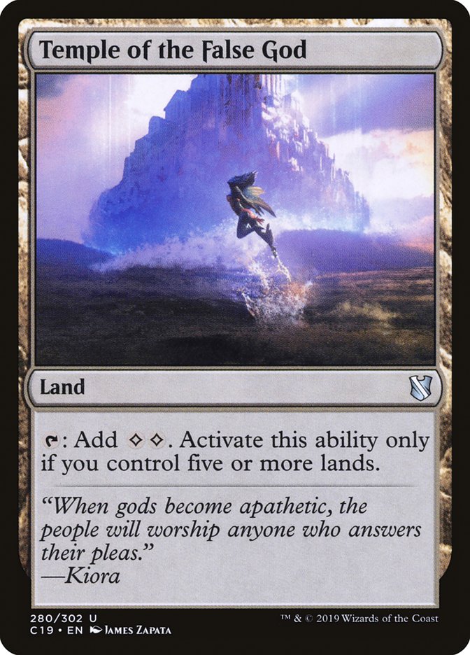 Temple of the False God [Commander 2019] | Galaxy Games LLC