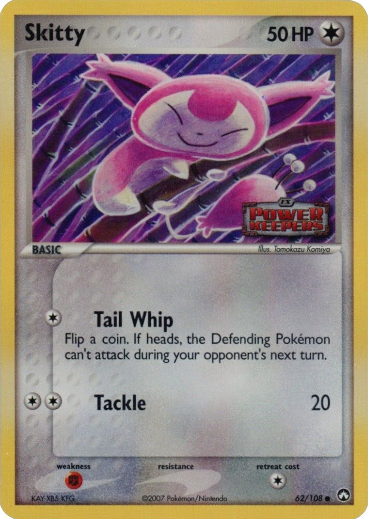 Skitty (62/108) (Stamped) [EX: Power Keepers] | Galaxy Games LLC