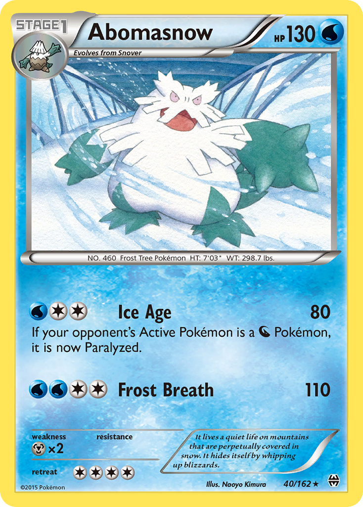 Abomasnow (40/162) [XY: BREAKthrough] | Galaxy Games LLC