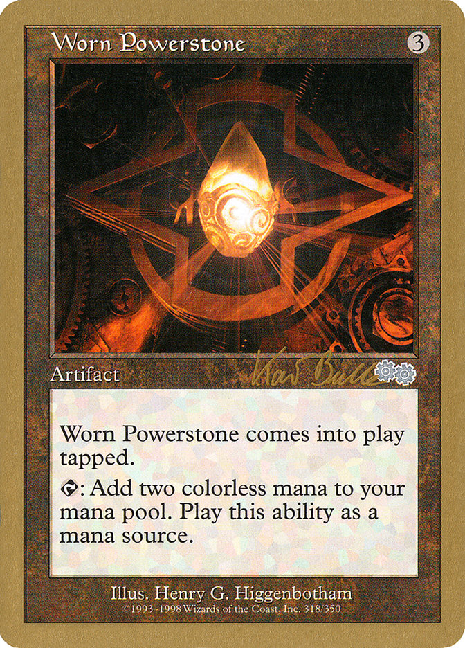 Worn Powerstone (Kai Budde) [World Championship Decks 1999] | Galaxy Games LLC
