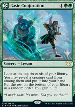 Basic Conjuration (Promo Pack) [Strixhaven: School of Mages Promos] | Galaxy Games LLC