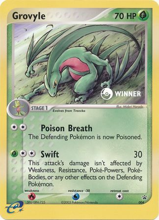 Grovyle (004) (Jumbo Card) [Nintendo: Black Star Promos] | Galaxy Games LLC