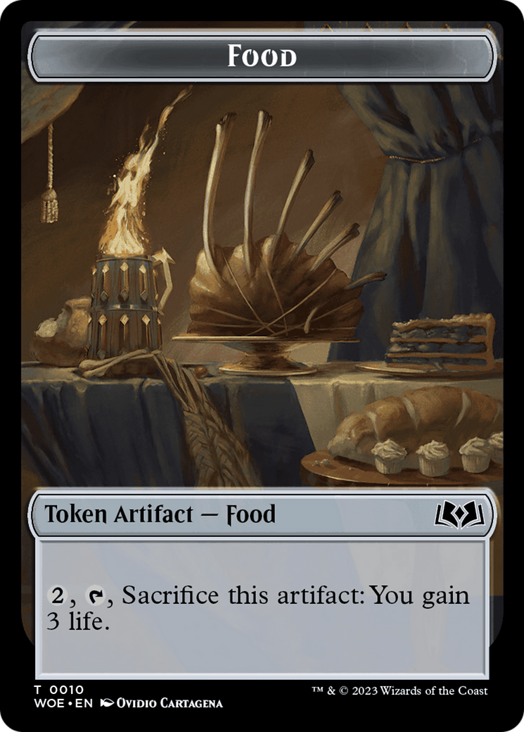Faerie // Food (0010) Double-Sided Token [Wilds of Eldraine Tokens] | Galaxy Games LLC