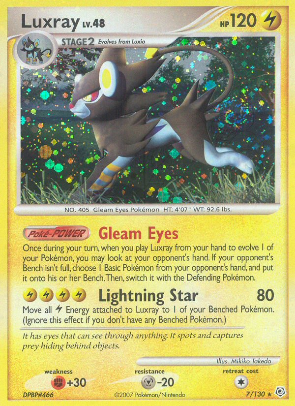 Luxray (7/130) [Diamond & Pearl: Base Set] | Galaxy Games LLC