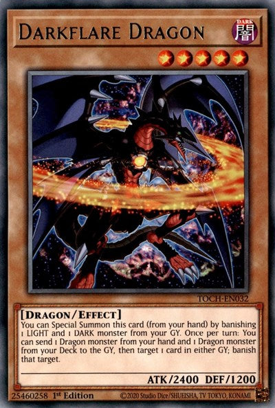 Darkflare Dragon [TOCH-EN032] Rare | Galaxy Games LLC