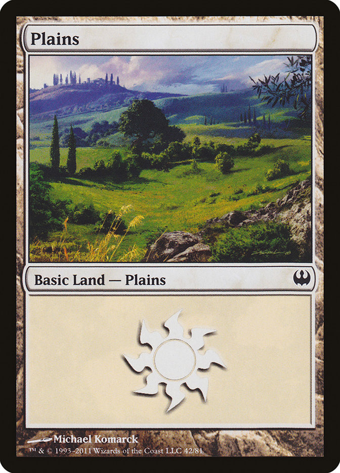 Plains (42) [Duel Decks: Knights vs. Dragons] | Galaxy Games LLC